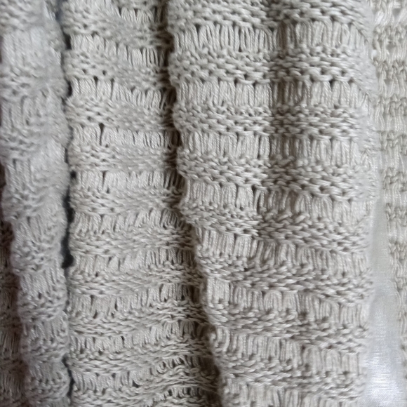 Katherine Barclay Montreal Metallic Brown 100% Linen Open Knit Cardigan sz Small - Picture 4 of 9